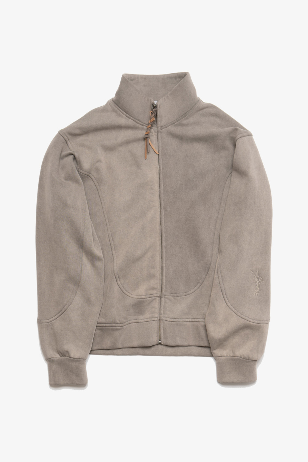 The Wave Wave Track Jacket - Mud Grey - Image 1 of 7