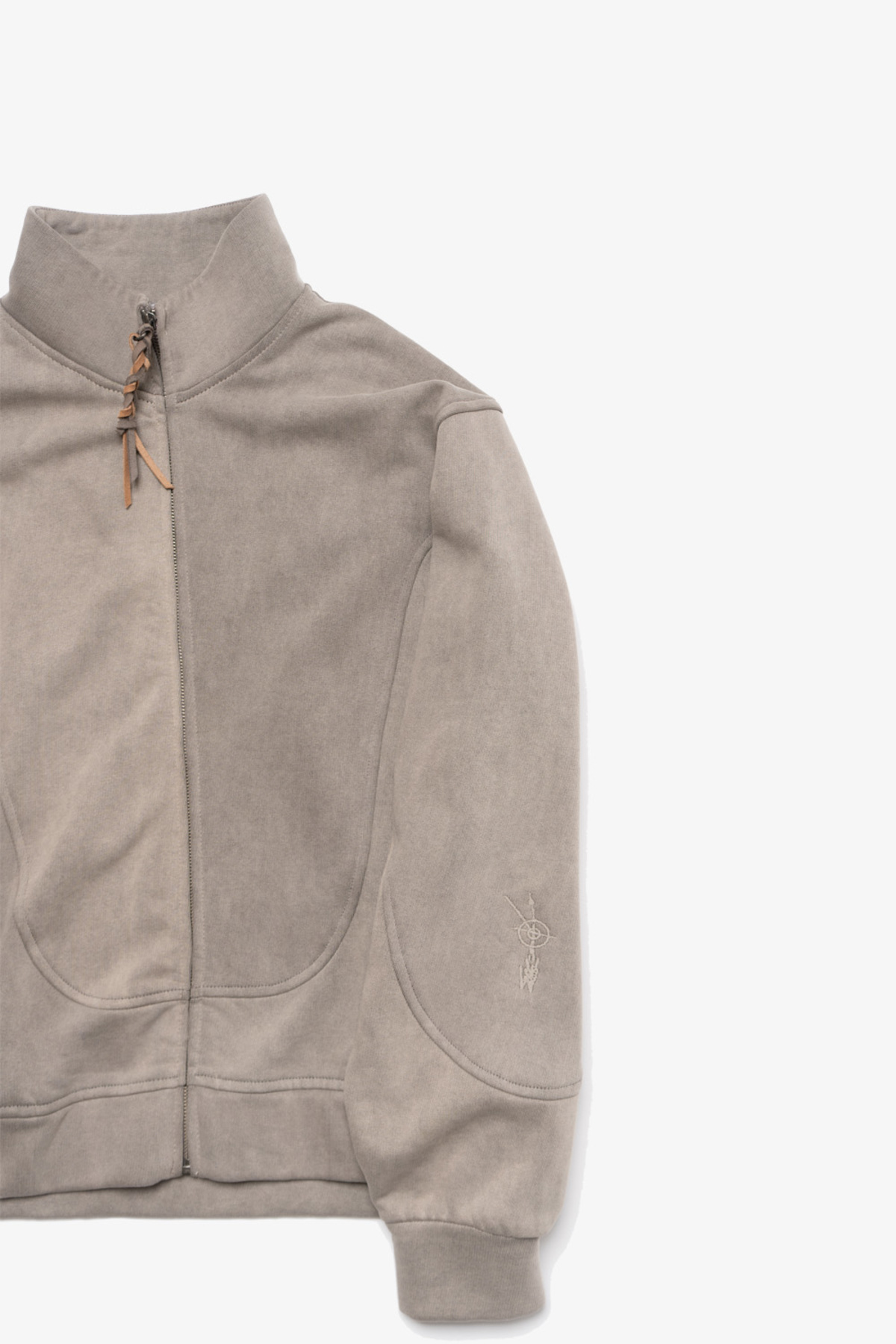 The Wave Wave Track Jacket - Mud Grey - Image 3 of 7