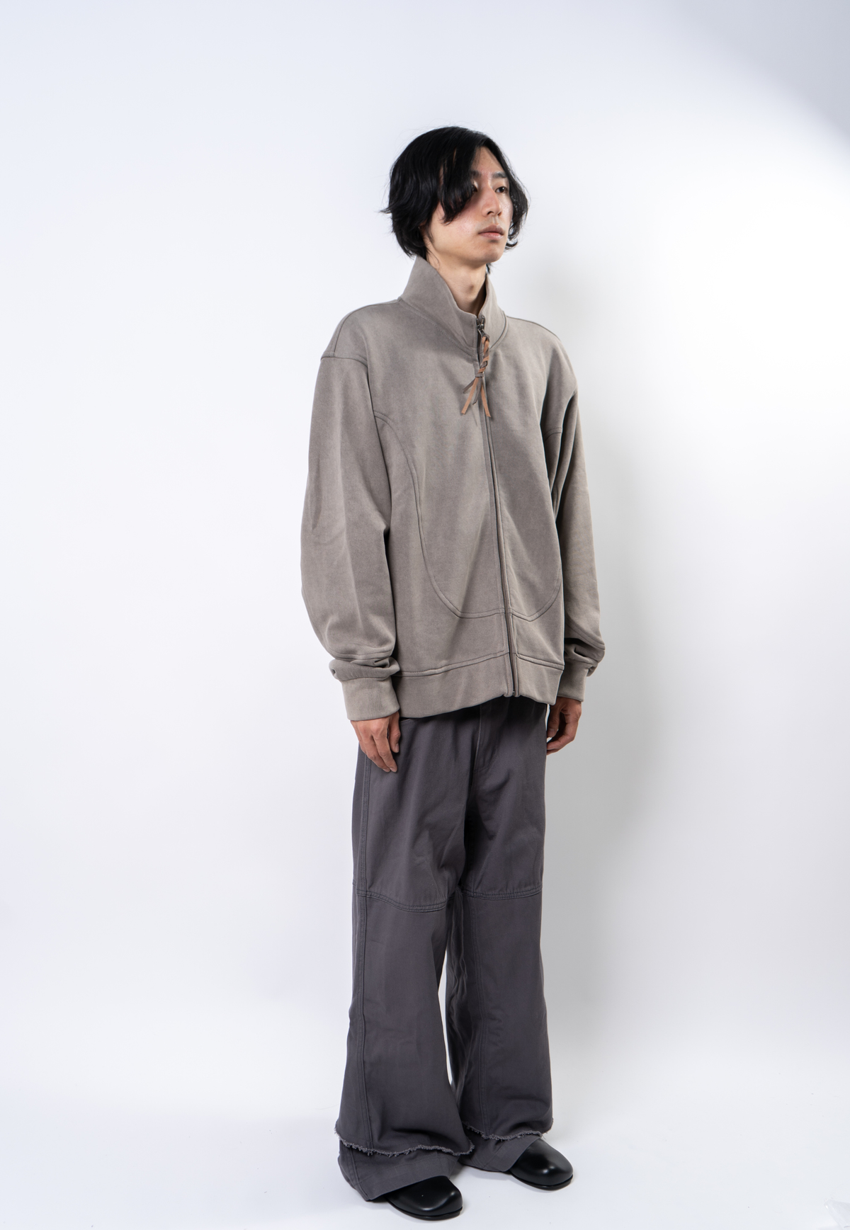 The Wave Wave Track Jacket - Mud Grey - Image 6 of 7