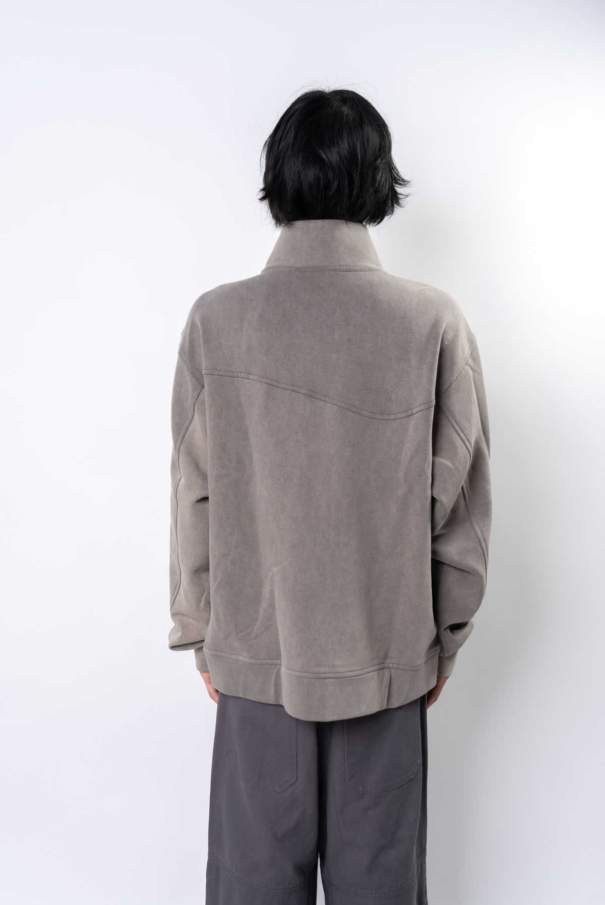 The Wave Wave Track Jacket - Mud Grey - Image 7 of 7