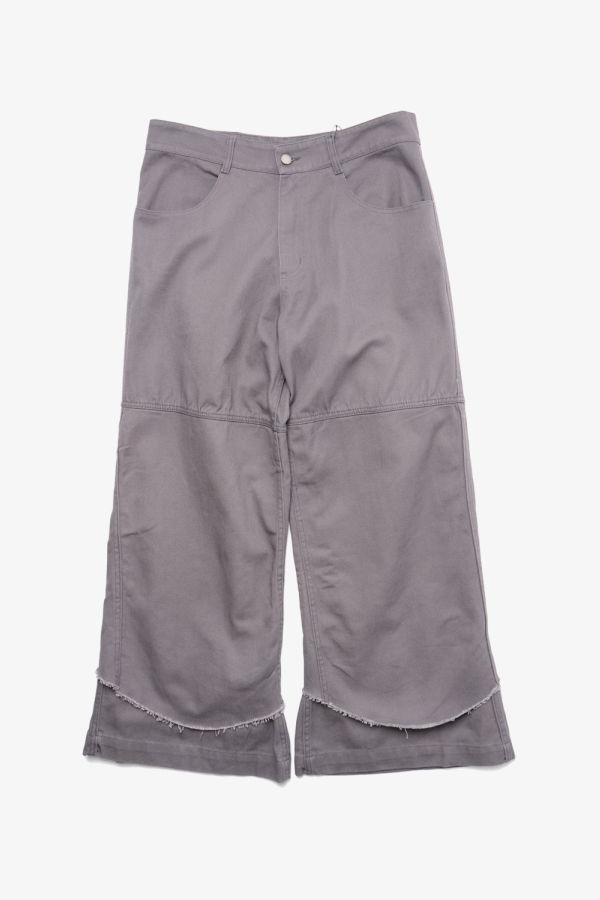 Serapis Scrunch Layered Sailor Jeans - Grey