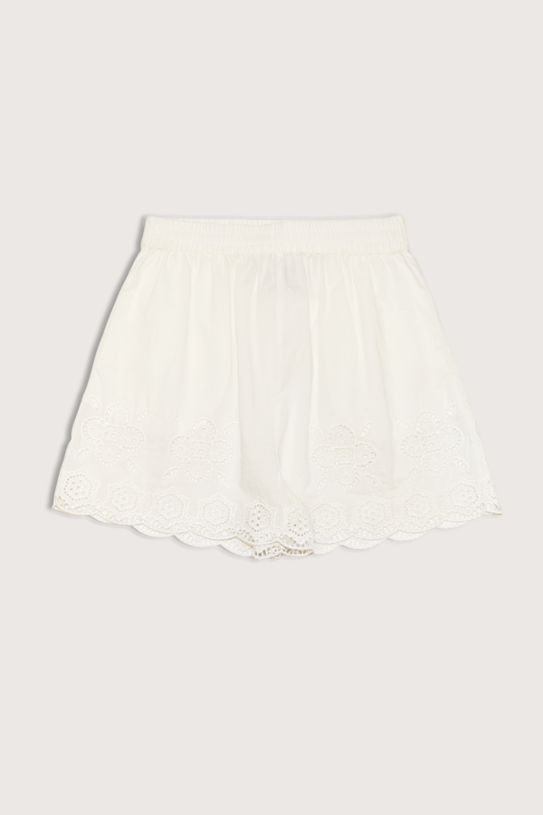 Sea NY Batte Eyelet Shorts - White