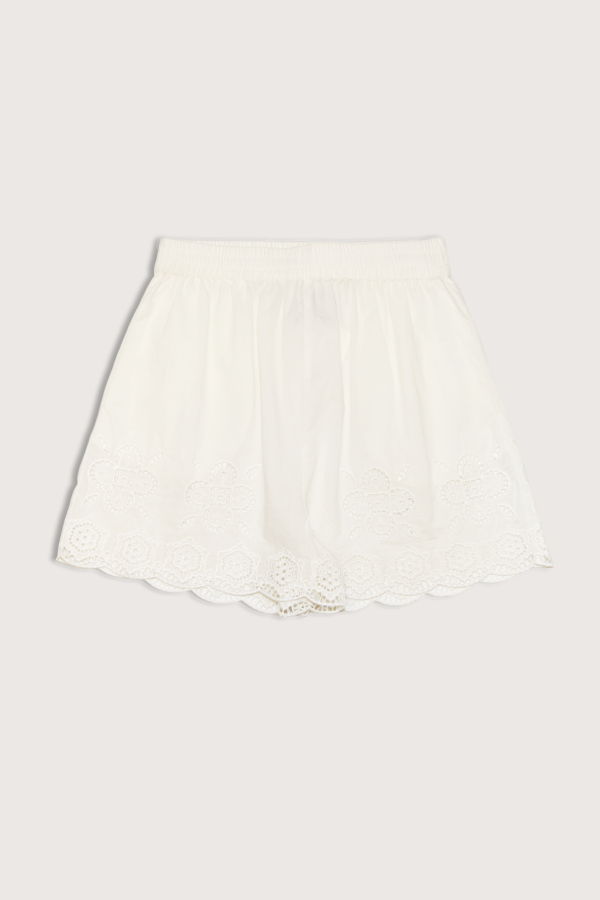 Sea NY Batte Eyelet Shorts - White