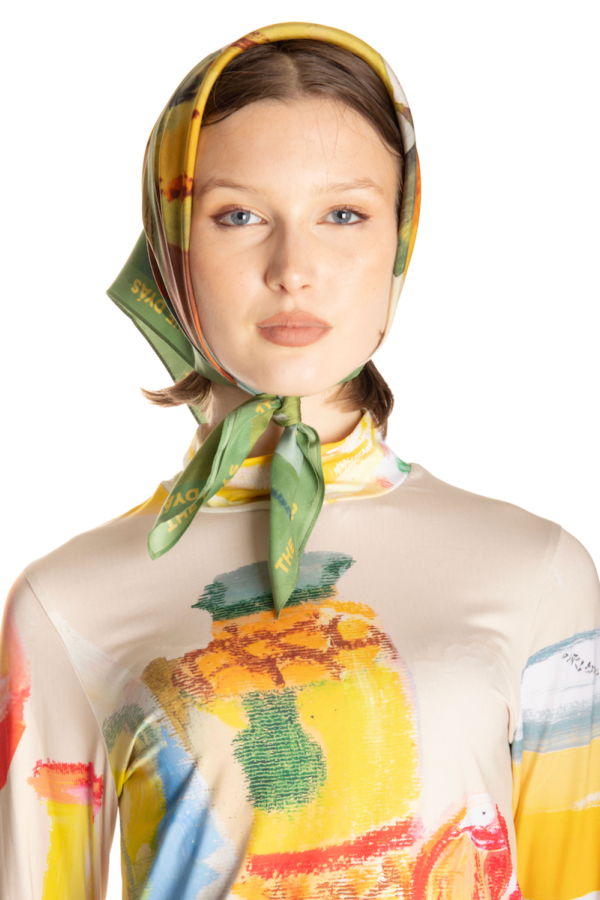 Thedyás  Grocery List Banana Scarf-Women