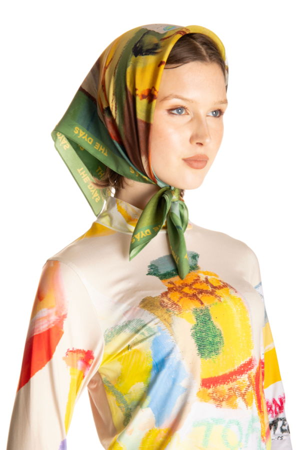 Thedyás  Grocery List Banana Scarf-Women