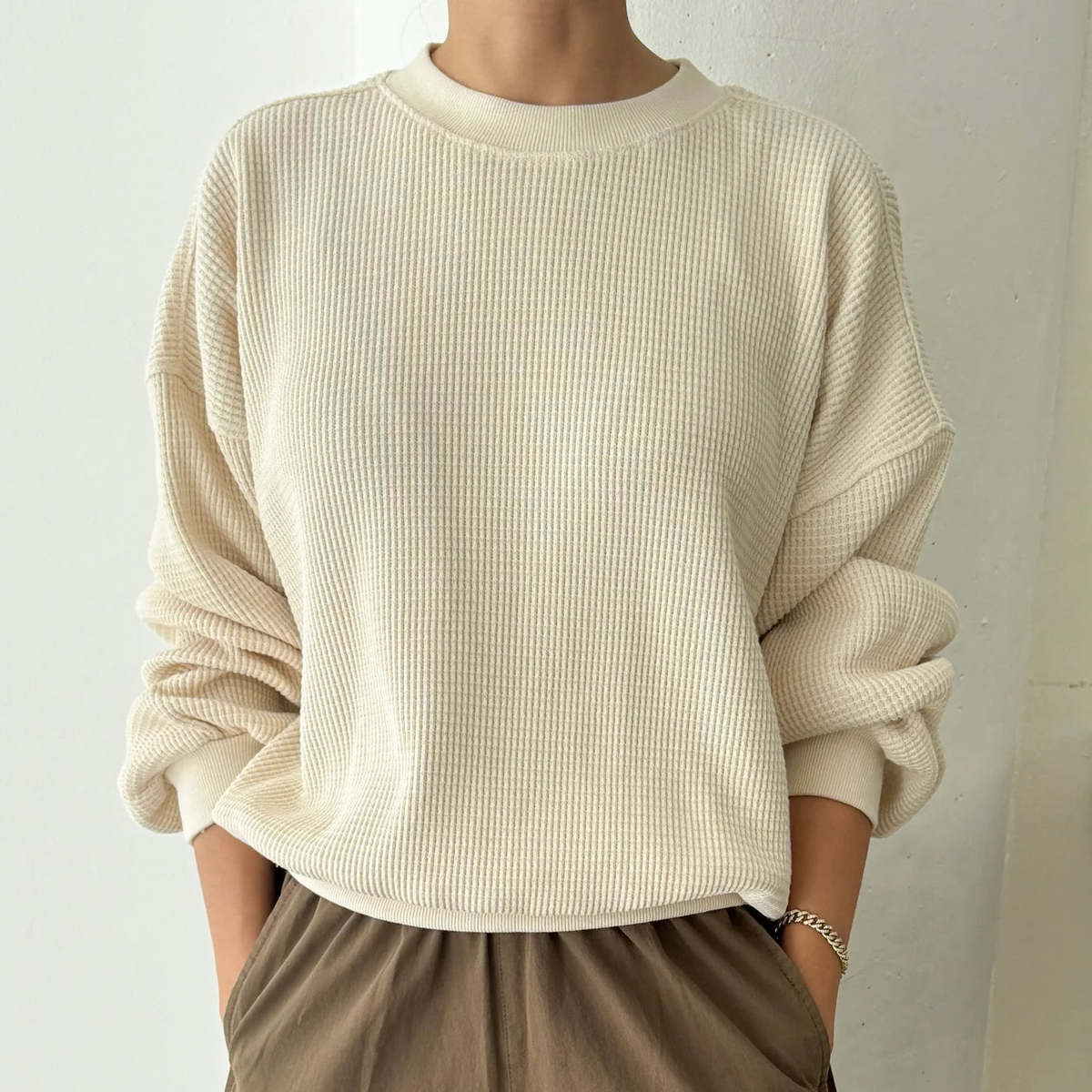 Le Bon Shoppe Waffle Core Sweatshirt - Image 1 of 7