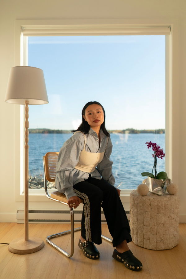 Pearle Knits Skinny Strap Tank