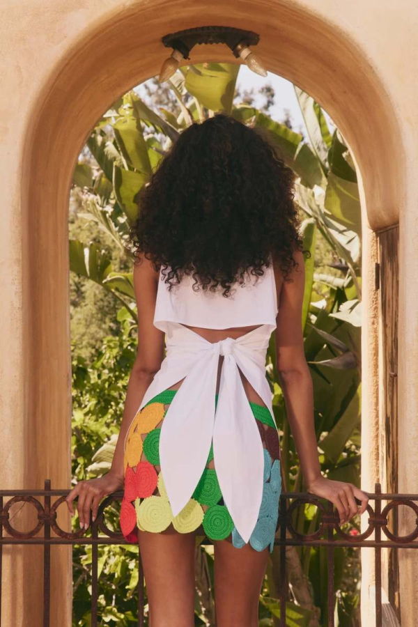 Simon Miller Beep Beep Mini Skirt - Island Multi