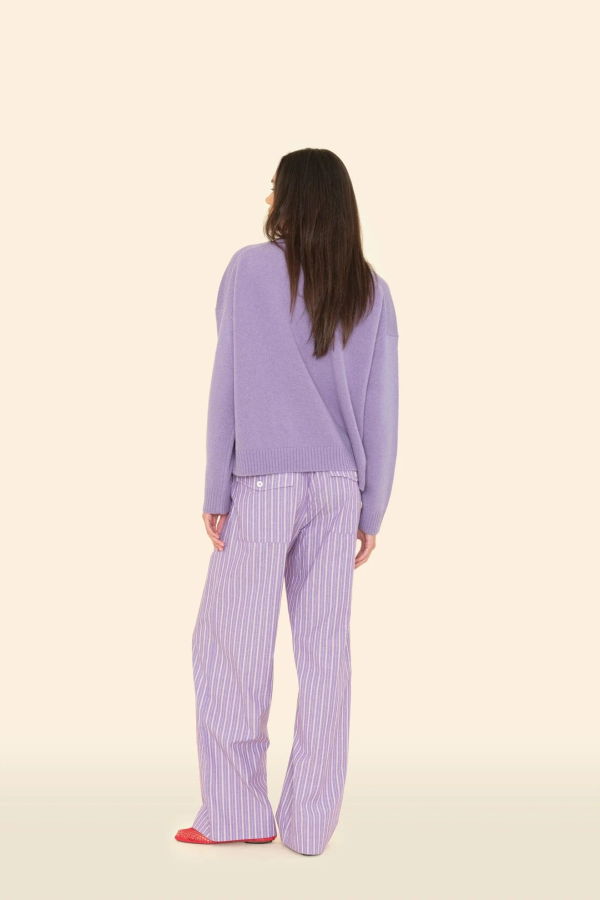 Xirena Brinna Pant - Violet Rouge Stripe