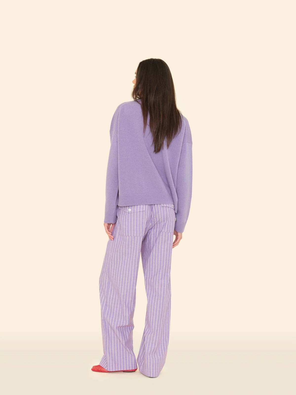 Xirena Brinna Pant - Violet Rouge Stripe - Image 2 of 4