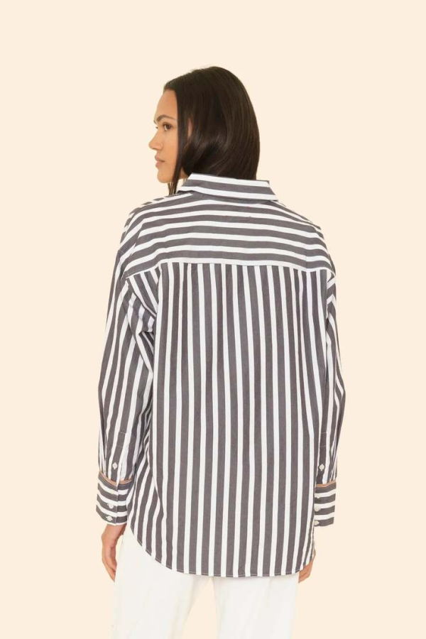 Xirena Gillian Shirt - Ink Stripe