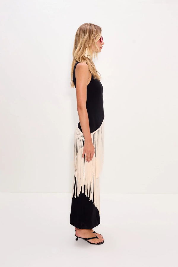 Simon Miller Spiral Knit Dress - Black-Macadamia