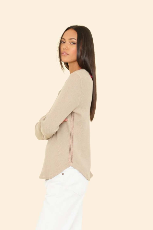 Xirena Theo Top - Pebble Stone