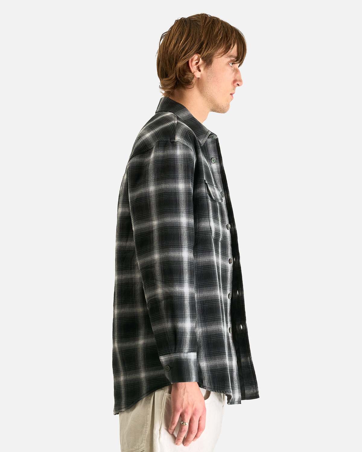 Our Legacy Moss Shirt in Shadow Trial Check Shirt - Image 2 of 6