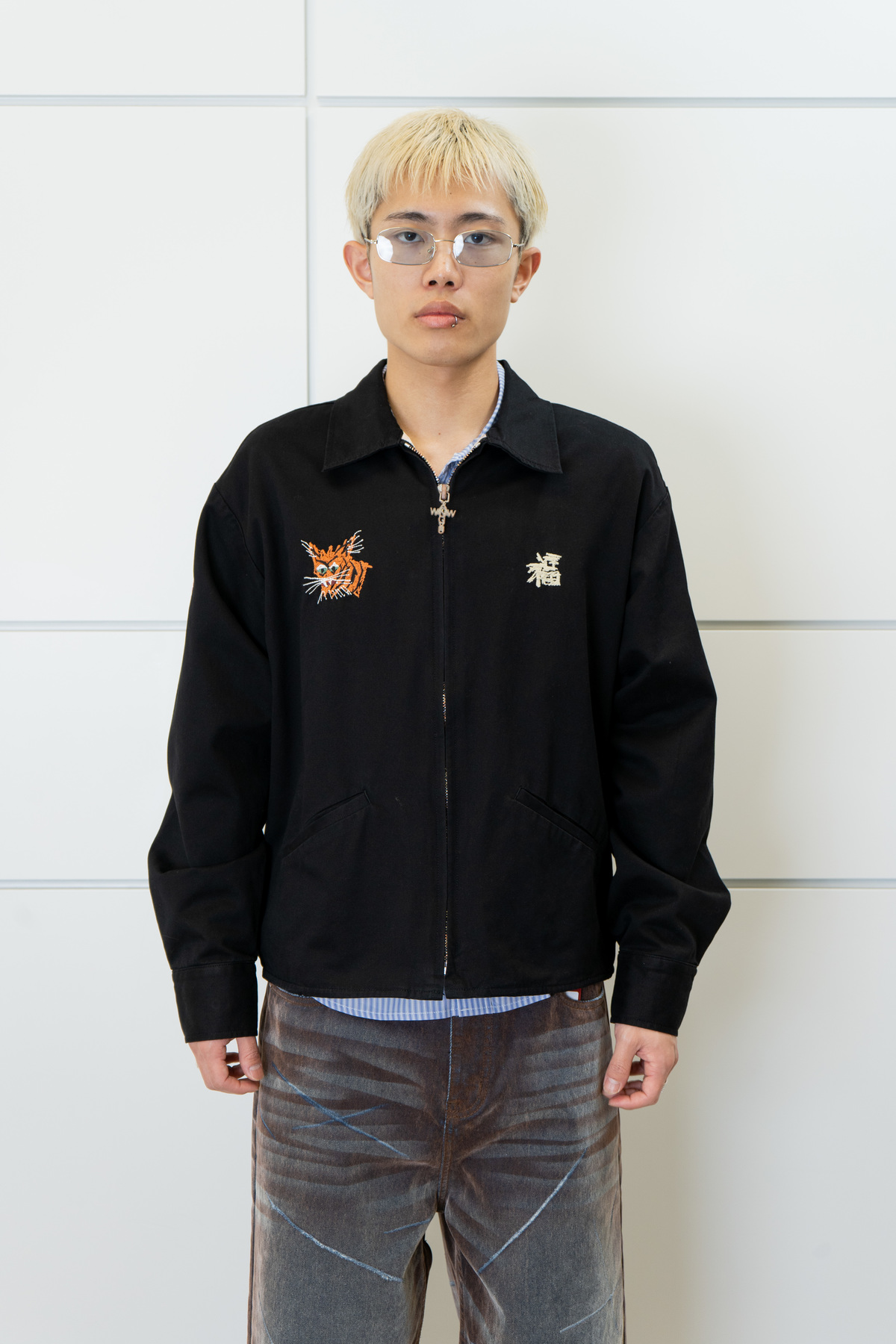 wangxingyu Slogan Embroidered Vietnam Jacket - Image 3 of 7