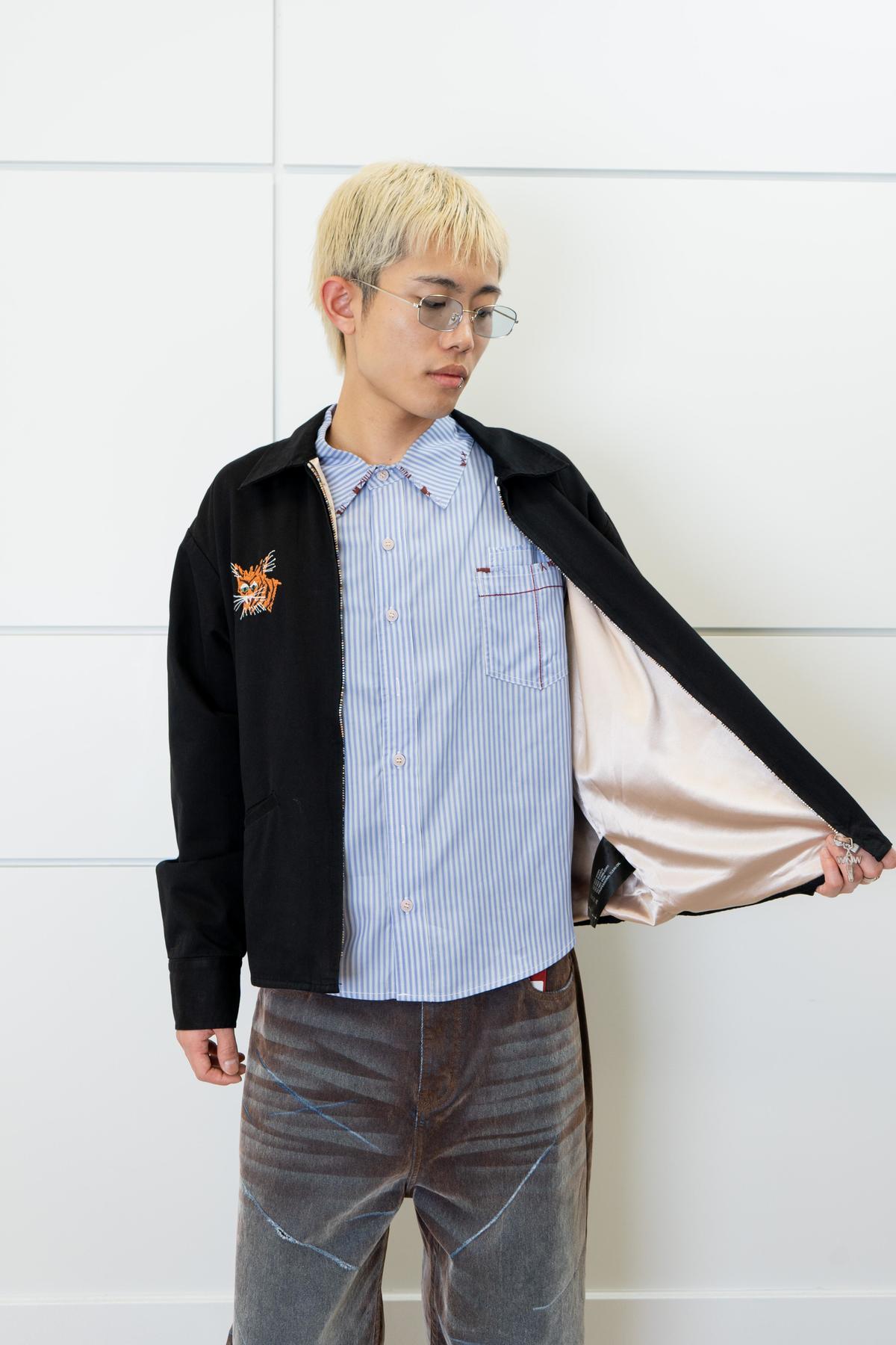 wangxingyu Slogan Embroidered Vietnam Jacket - Image 6 of 7