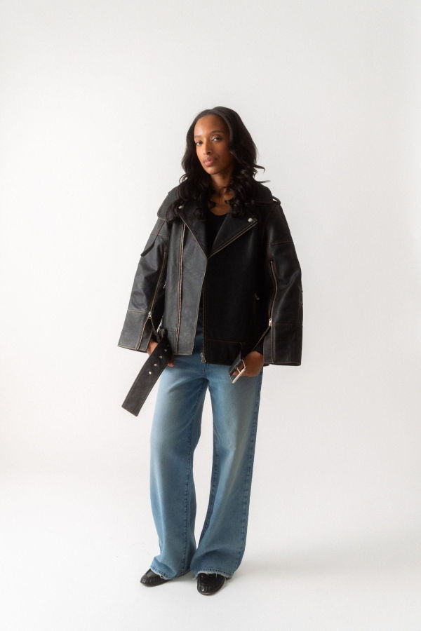 By Malene Birger Beatrisse Leather Jacket - Black