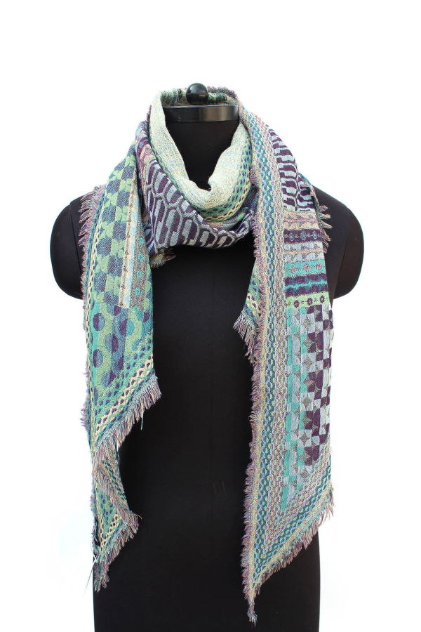 Vismaya Bohemian Dream Scarf - Blue