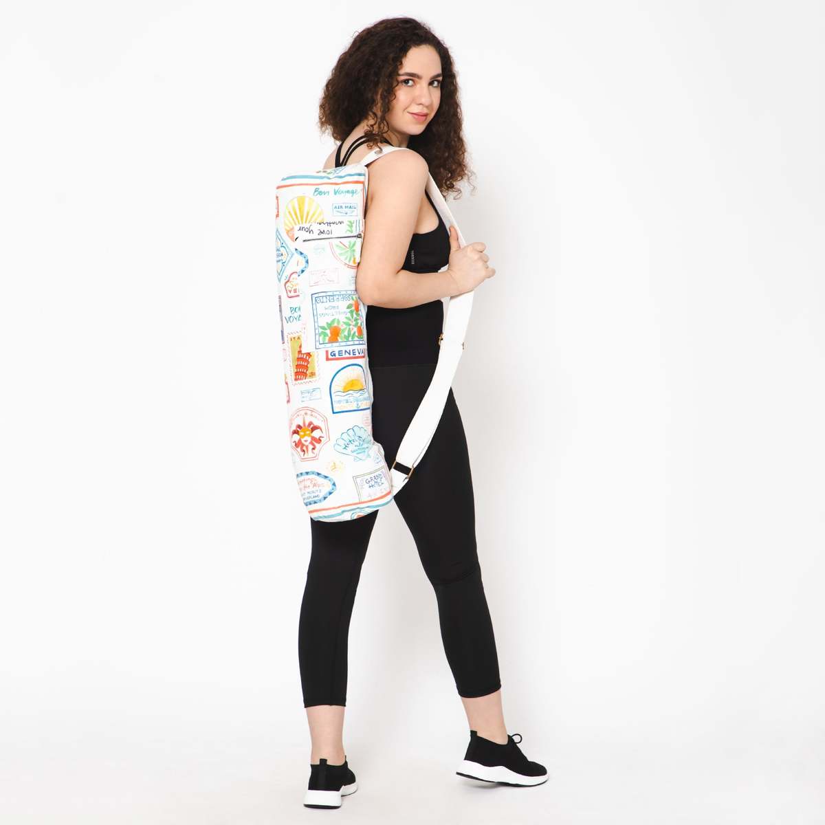 Vismaya Bon Voyage Yoga Mat Bag - White Dove - Image 2 of 6