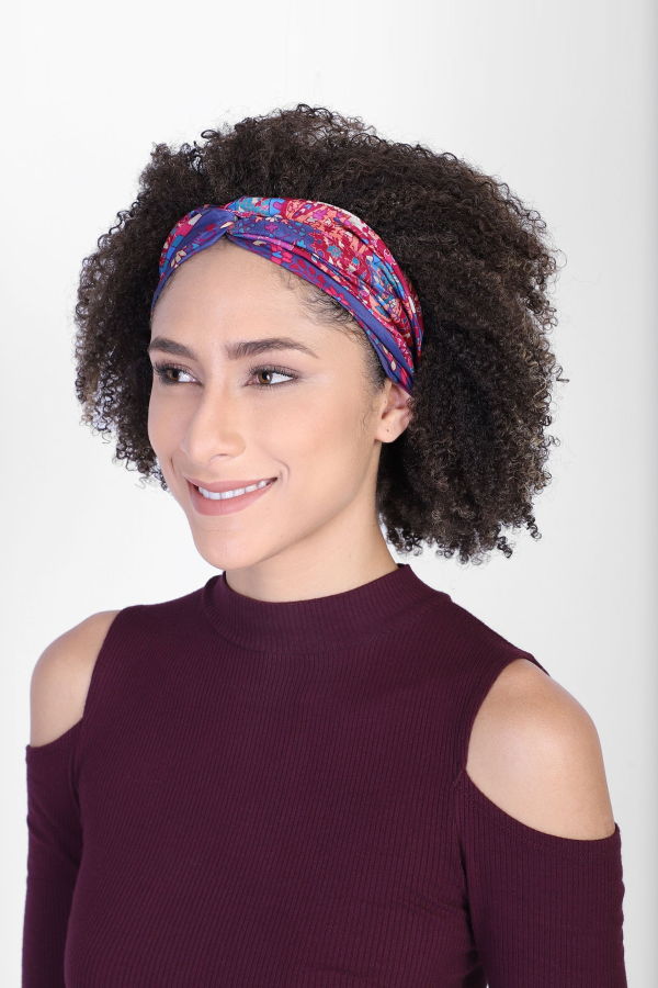 Vismaya Daffy Headband - Raspberry