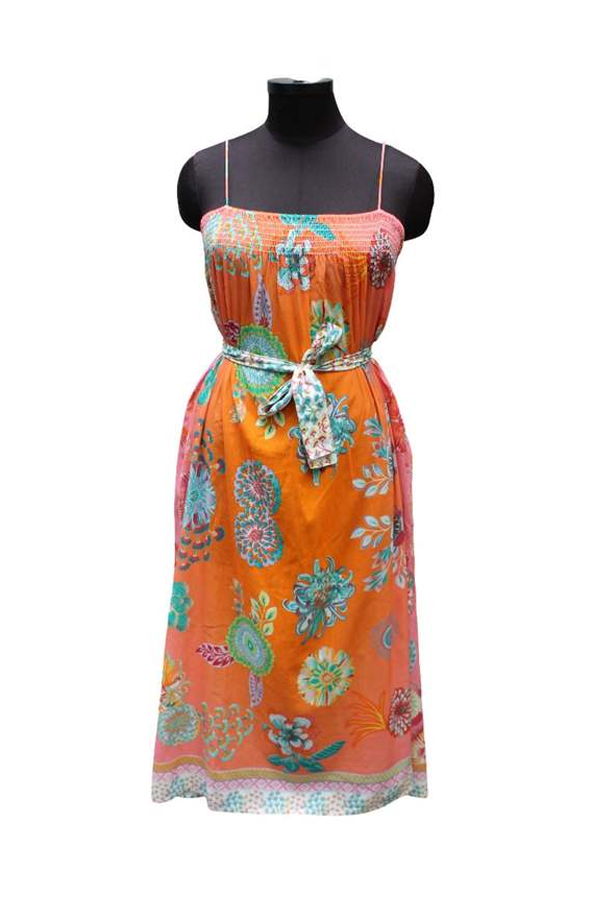 Vismaya Equatorial Swimsuit Cover Up - Orange