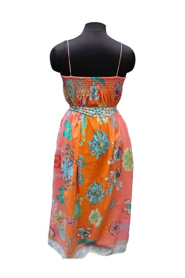 Vismaya Equatorial Swimsuit Cover Up - Orange