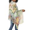 Vismaya Garden Bloom Sheer Kimono - Gray - Thumbnail 2