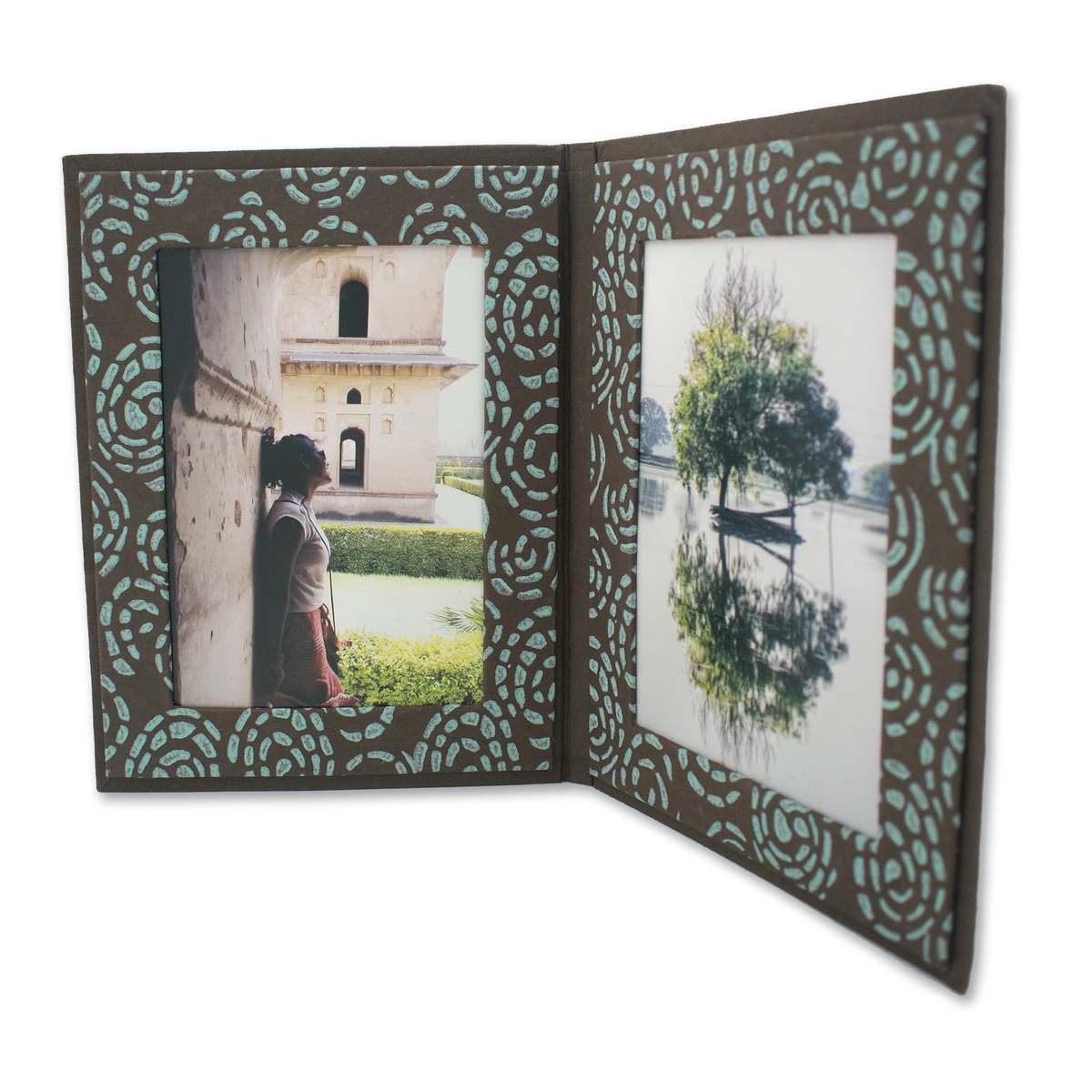 Sustainable Threads Handmade Double Photo Frames Set of 5 Photo Frames - Assorted - Image 3 of 10