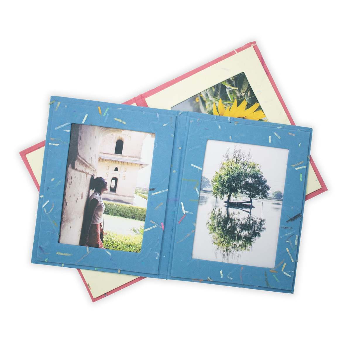 Sustainable Threads Handmade Double Photo Frames Set of 5 Photo Frames - Assorted - Image 7 of 10