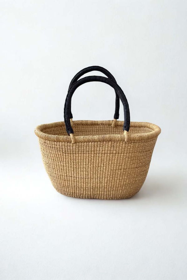 Mbare Handwoven Double Weave Oval Market Basket