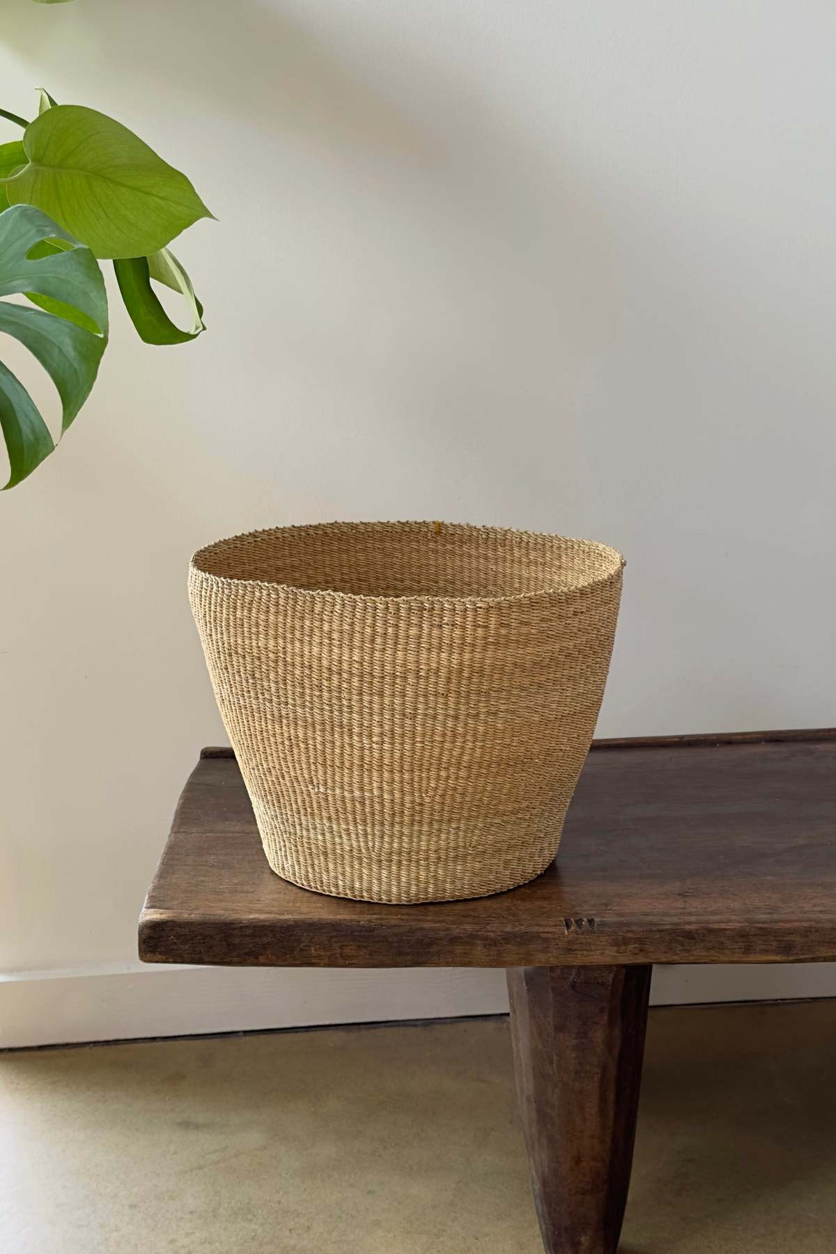 Mbare Handwoven Natural Planter Basket - Image 2 of 3