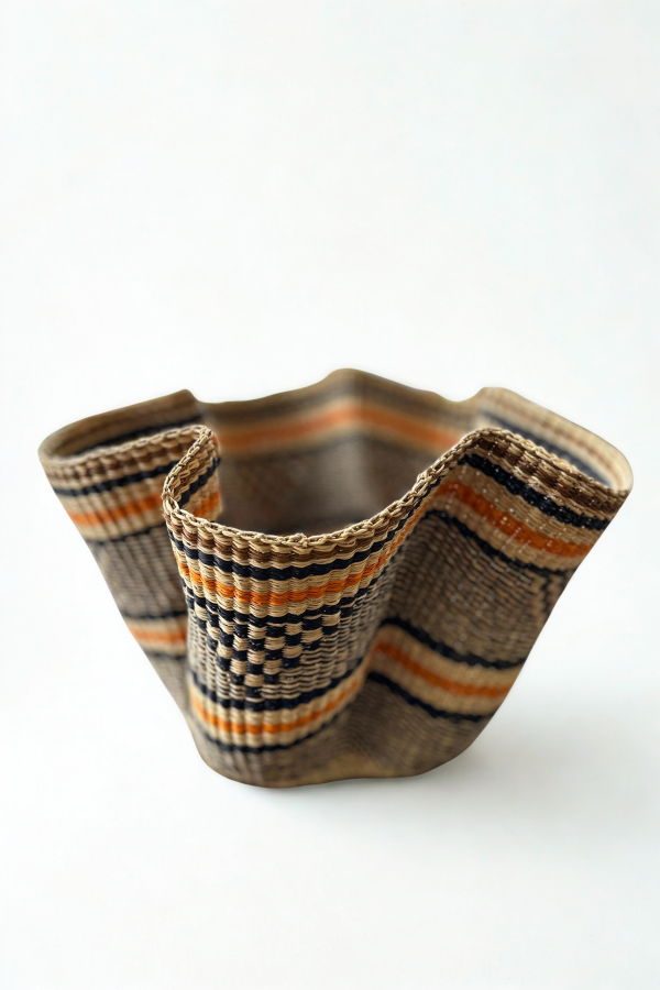 Mbare Handwoven Wave Basket