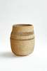 Mbare Mixed Weave Natural Planter Basket - Medium - Thumbnail 1