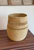 Mbare Mixed Weave Natural Planter Basket - Medium - Thumbnail 3