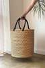 Mbare Natural w/ Black Horizontal Dashes Laundry Hamper - Thumbnail 3