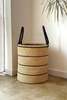 Mbare Natural with Black Horizontal Stripe Laundry Hamper - Thumbnail 2