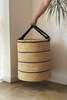 Mbare Natural with Black Horizontal Stripe Laundry Hamper - Thumbnail 3