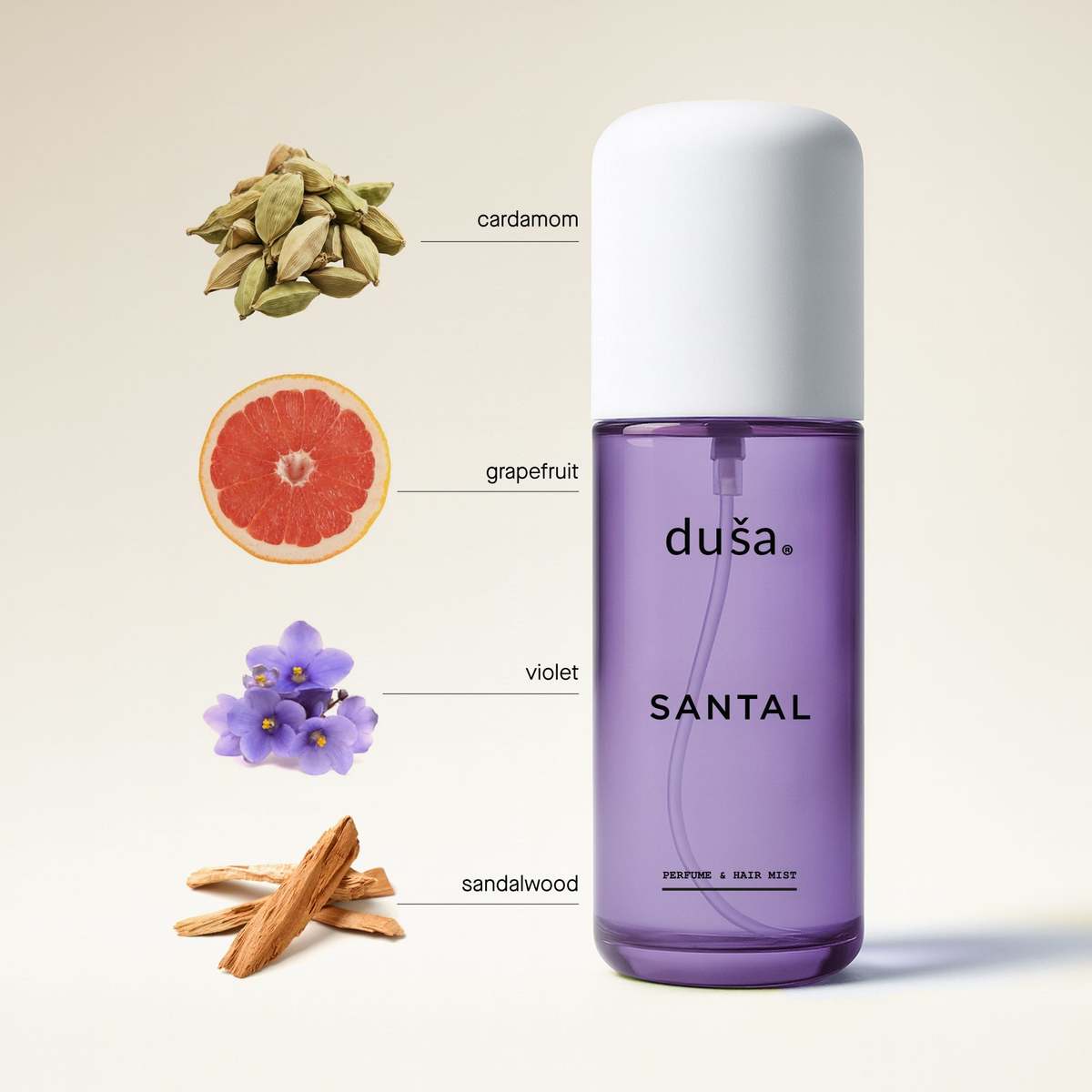 Dusa Fragrances Santal Perfume Mist Hair & Body 3.4 fl oz - Image 3 of 7