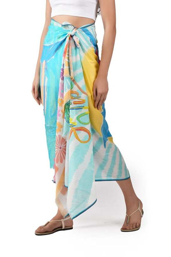 Vismaya Summer Vibes Scarf - Blue