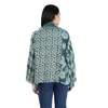 Vismaya Textura Floral Kimono Jacket - Dusty Teal - Thumbnail 2