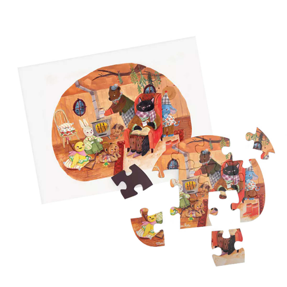 KIDS Moulin Roty Les Minouchkas A Beautiful Day Puzzle Set - Multicolour - Image 3 of 8