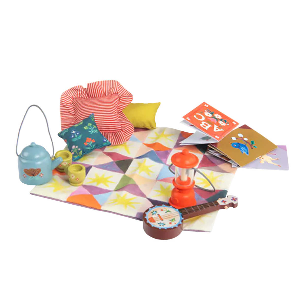 KIDS Moulin Roty Les Minouchkas Reading Nook Accessory Kit Doll Accessories - Image 1 of 7