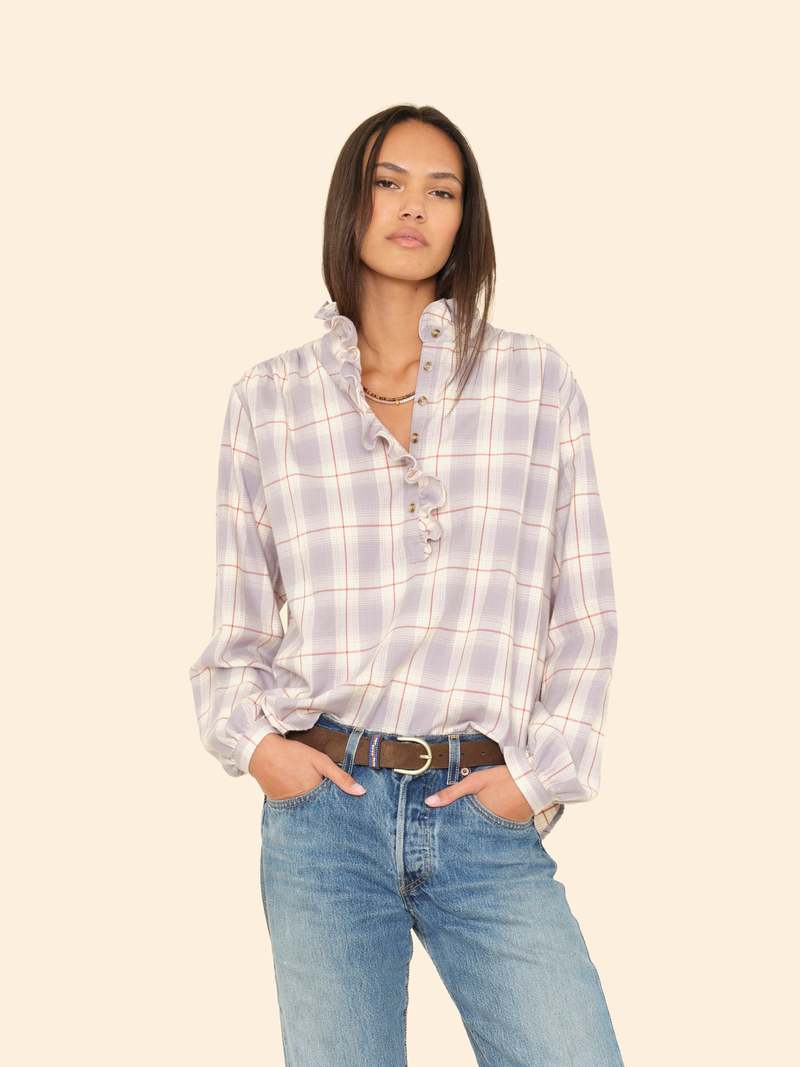 Xirena Caspian Top - Grey Mist