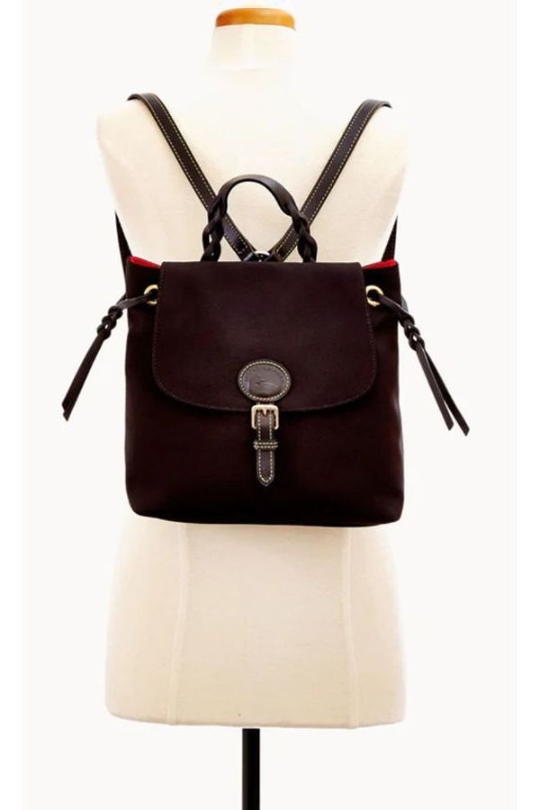 Dooney & Burke Canvas Nylon Backpack - Black