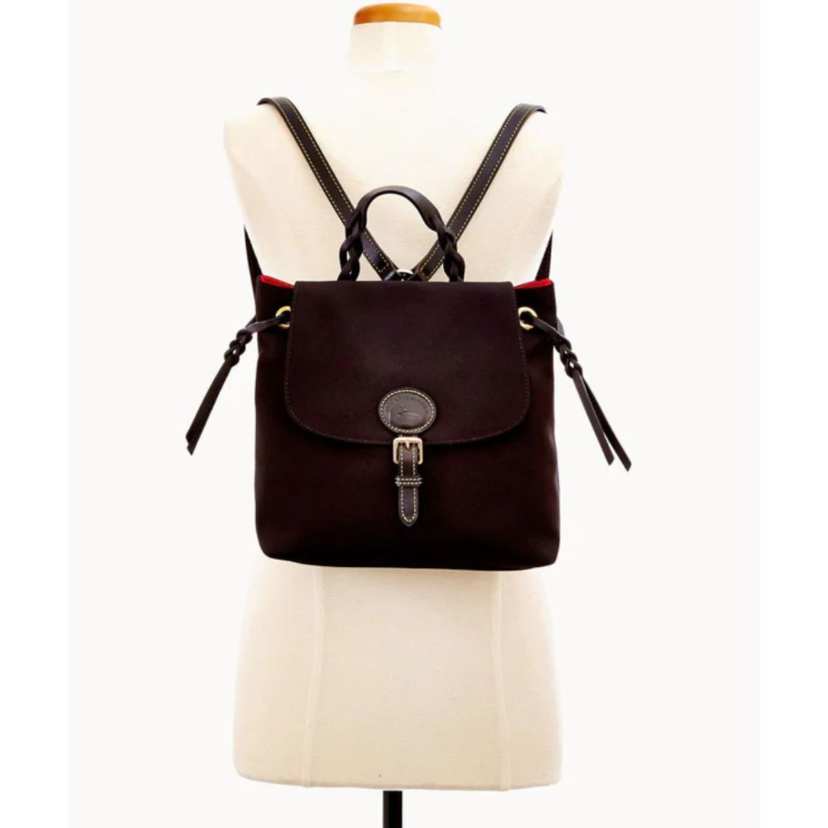 Dooney & Burke Canvas Nylon Backpack - Black - Image 1 of 2