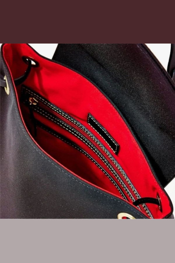 Dooney & Burke Canvas Nylon Backpack - Black