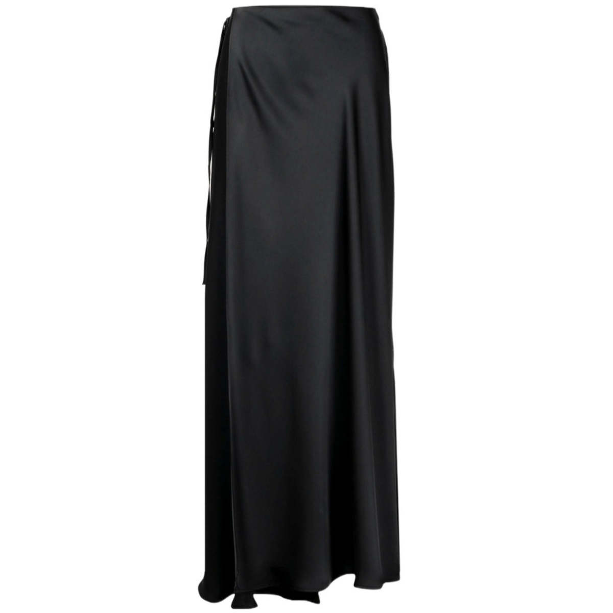 Philosophy Di Lorenzo Serafini Silk Midi Skirt - Black - Image 1 of 4