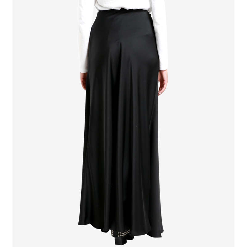 Philosophy Di Lorenzo Serafini Silk Midi Skirt - Black