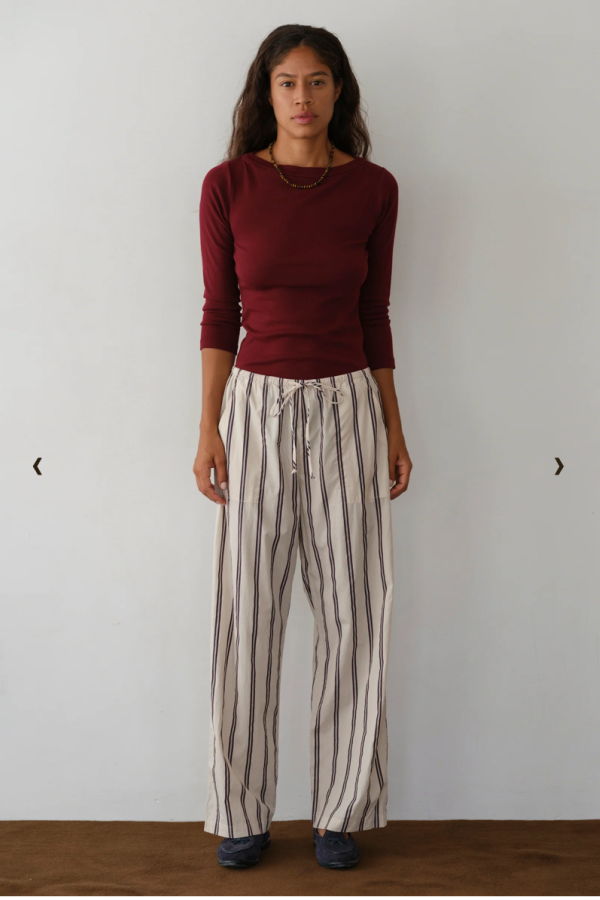 Donni. The Stripe Pop Drawstring Pant