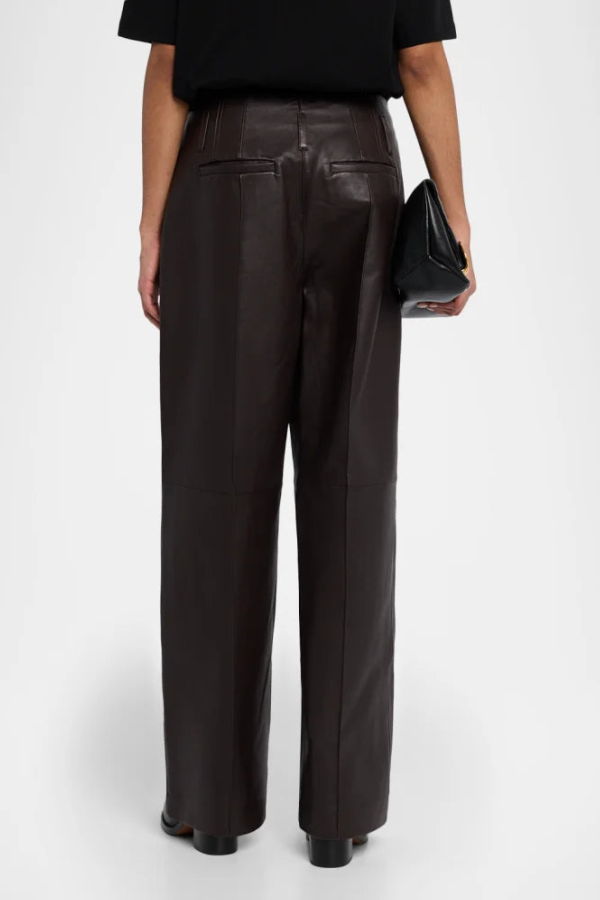 A.L.C. Liam Leather Pants - Bordeaux